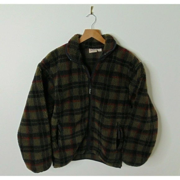 Woolrich Other - Vintage Woolrich S Plaid Fleece Jacket Full Zip